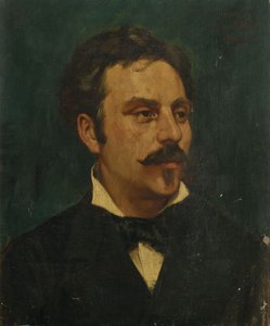 作曲家ガブリエル・フォーレの肖像 1845-1924, 1878. 作： Jacques Baugnies