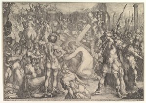 十字架を運ぶキリスト。 作： Jacques Bellange