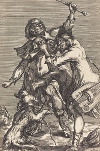 乞食との戦い。 作： Jacques Bellange