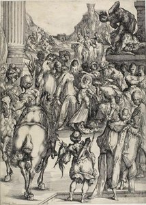 魔術師の崇拝 作： Jacques Bellange
