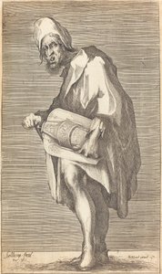 盲目のハーディ・ガーディ選手 作： Jacques Bellange