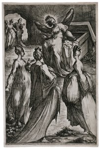 聖墳墓の聖女、1613-16（エッチング＆彫刻） 作： Jacques Bellange
