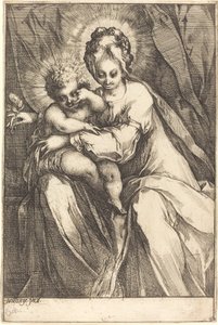 薔薇を持つ聖母子、c. 16161617。 作： Jacques Bellange