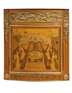 ルイ16世の箪笥の詳細、c.1770-75 作： Jacques Birckle
