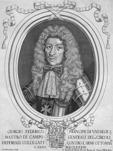 ヴァルデックのゲオルク王子フリードリヒ、1690年代。 作： Jacques Blondeau