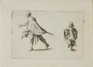 気まぐれ」より「紳士とそのページ 作： Jacques Callot