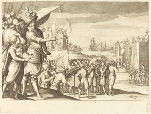 2つの要塞への攻撃 作： Jacques Callot