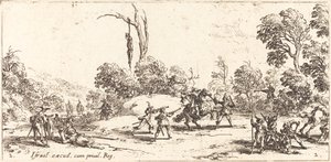 高速道路で旅行者を攻撃する 作： Jacques Callot