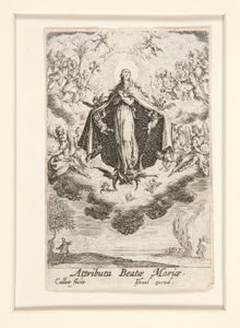 処女の帰属、いいえ。 14 聖母の生涯より 作： Jacques Callot