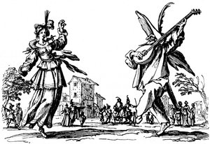 Balli di Sfessania - Jacomo Callotの銅版画より。 作： Jacques Callot