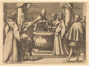 スペイン王子の洗礼 作： Jacques Callot