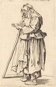 チャリティーを受け取る物乞いの女性、c。 1622年。