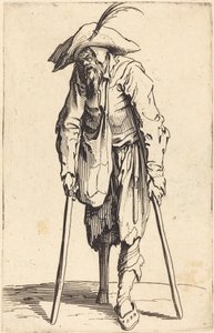木製の脚を持つ乞食 作： Jacques Callot