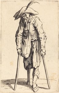 木製の脚の物乞い、1622年頃 作： Jacques Callot