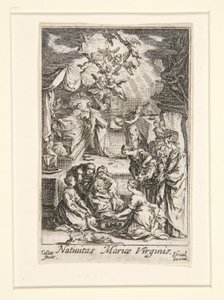 聖母の誕生、いいえ。 2 「聖母の生涯」より 作： Jacques Callot