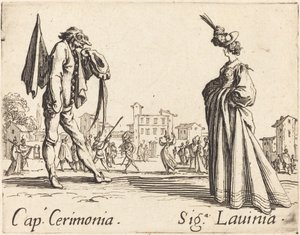 キャップセレモニーとシガ。 ラビニア 作： Jacques Callot