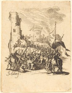 十字架を背負うキリスト 作： Jacques Callot
