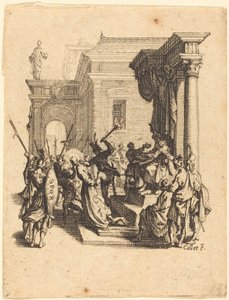 ピラトによって死刑を宣告されるキリスト 作： Jacques Callot