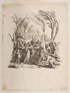 ユダヤ人に届けられたキリスト、いいえ。 4 の 11 から La Petite Passion 作： Jacques Callot