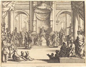 医者と論争するキリスト 作： Jacques Callot