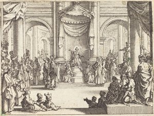 医者と論争するキリスト 作： Jacques Callot