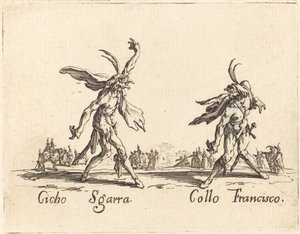シチョ・スガラとコロ・フランシスコ 作： Jacques Callot