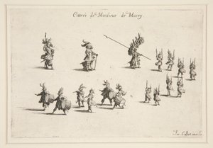 戦闘？ La Barri?re、M. de Macey の入り口 作： Jacques Callot