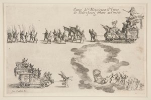 戦闘？ la Barri?re, Entr?e du Prince de Platzbourg 作： Jacques Callot