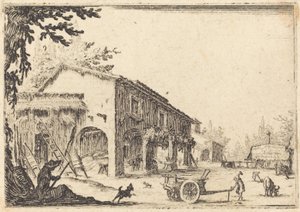 農場の中庭 作： Jacques Callot