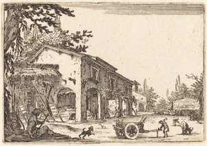 ある農場の中庭 1622年頃 作： Jacques Callot