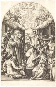 聖ベネディクトの死 作： Jacques Callot