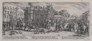 「戦争の悲惨さ」からの修道院の荒廃（Dévastationd&39;unmonastère） 作： Jacques Callot