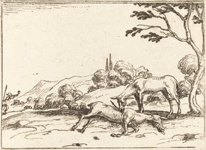彼女の子馬を悼むドウ 作： Jacques Callot