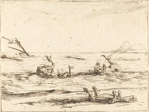 イルカとクロコダイル 作： Jacques Callot