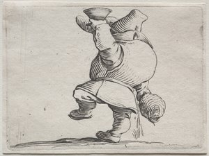 後ろから見た酒飲み。 作： Jacques Callot
