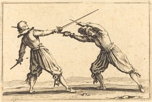 剣と短剣の決闘 作： Jacques Callot