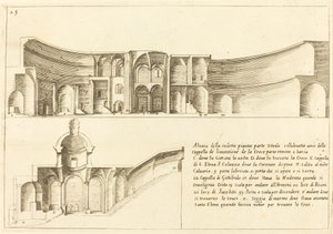 十字架の発明礼拝堂の立面図 作： Jacques Callot