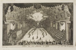 The Combat at the Barrierより、殿下の徒歩入場 作： Jacques Callot