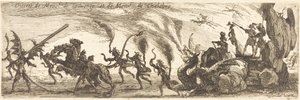 M. de Couvonge と M. de Chalabre のエントリー [おまけプレート] 作： Jacques Callot