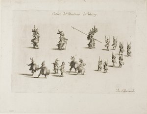 The Combat at the Barrier からの M. de Macey の登場 作： Jacques Callot