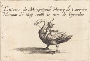 アンリ・ド・ロレーヌ侯爵、モワ侯爵がピランドルの名で入城 作： Jacques Callot