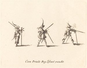 マスケット銃の発射 作： Jacques Callot