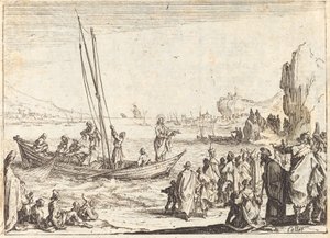 男性のフィッシャー 作： Jacques Callot