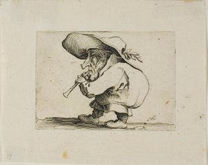 ヴァリエフィギュアゴッビのフラジオレット奏者 作： Jacques Callot