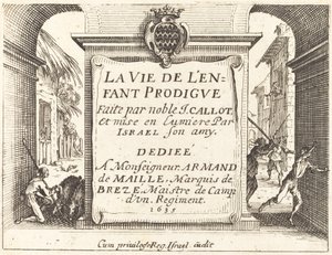 「放蕩息子」の口絵 作： Jacques Callot