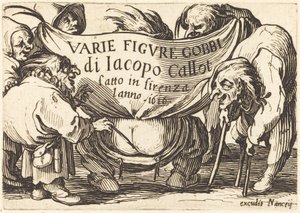 「せむし人形いろいろ」の口絵 作： Jacques Callot