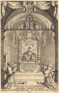 「ボン・セクール・レ・ナンシー」の聖母の奇跡と恵みのための口絵 作： Jacques Callot
