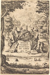 占星術師との聖なるコスモロギア タイトルの口絵。 作： Jacques Callot