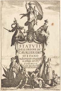 聖シュテファン騎士団規程の口絵。 作： Jacques Callot
