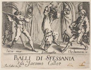 Balli di Sfessaniaの口絵 作： Jacques Callot